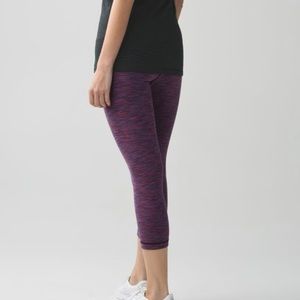 Lululemon Wunder Under Crop II Roll Down Sz 6
